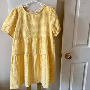 Old Navy | Yellow Gingham Kids Dress - 8
